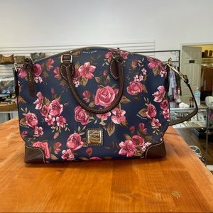 Dooney & Bourke navy floral handbag